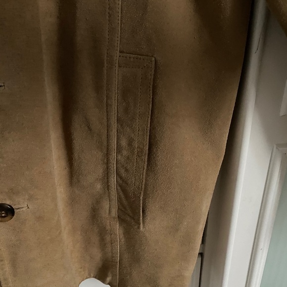 Leather Button Up Coat - Picture 5 of 6